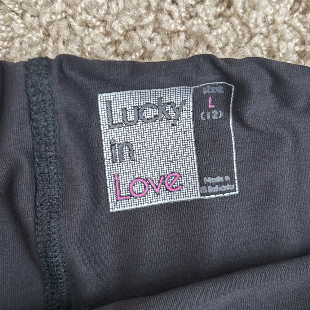 Luck in Love Tiered Tennis Skirt L - Picture 2 of 3
